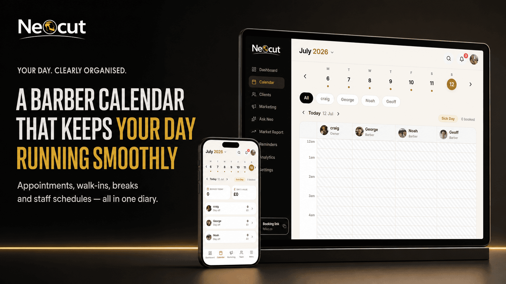 Barber Appointment Calendar
