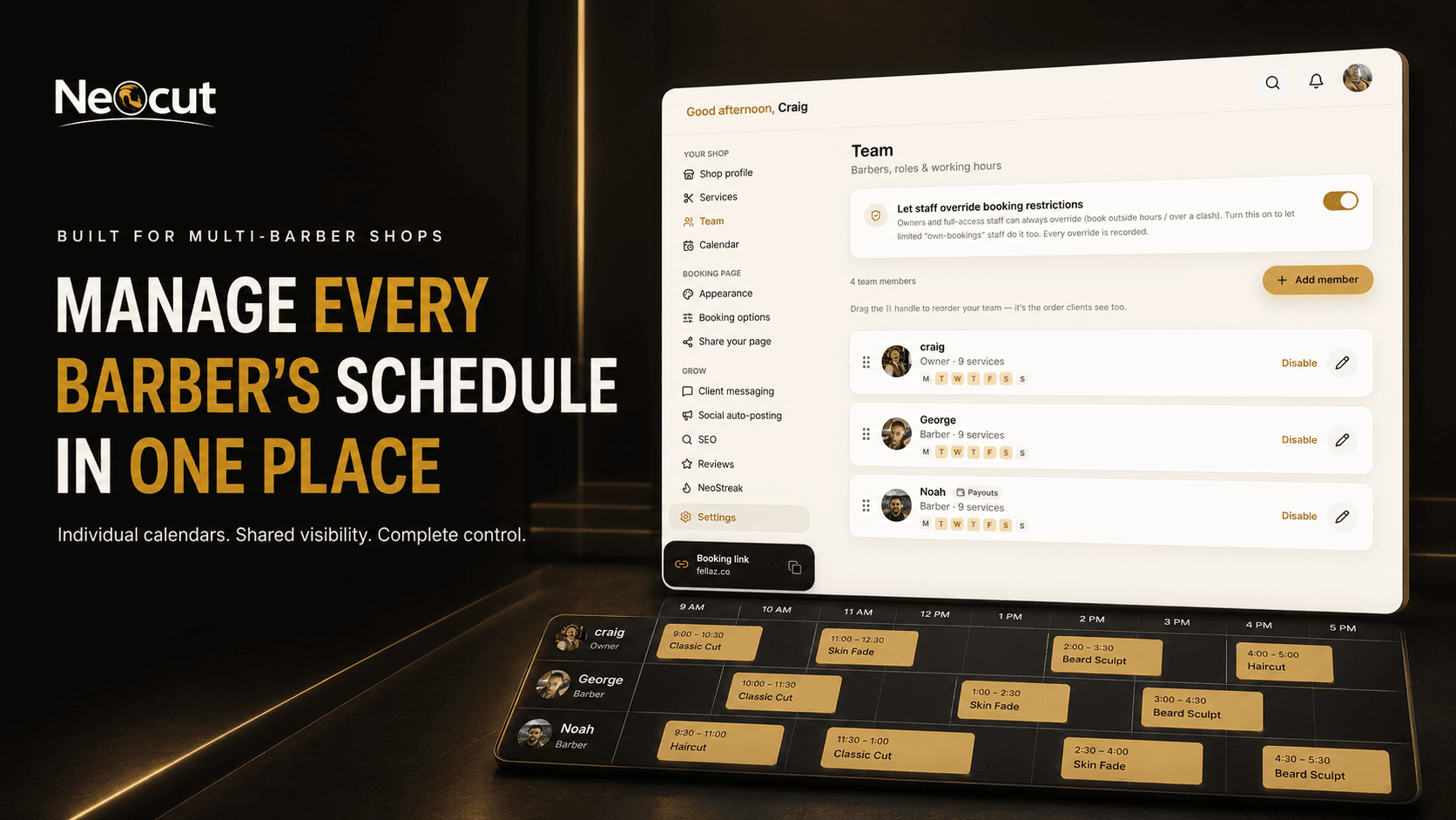 Barber Staff Scheduling