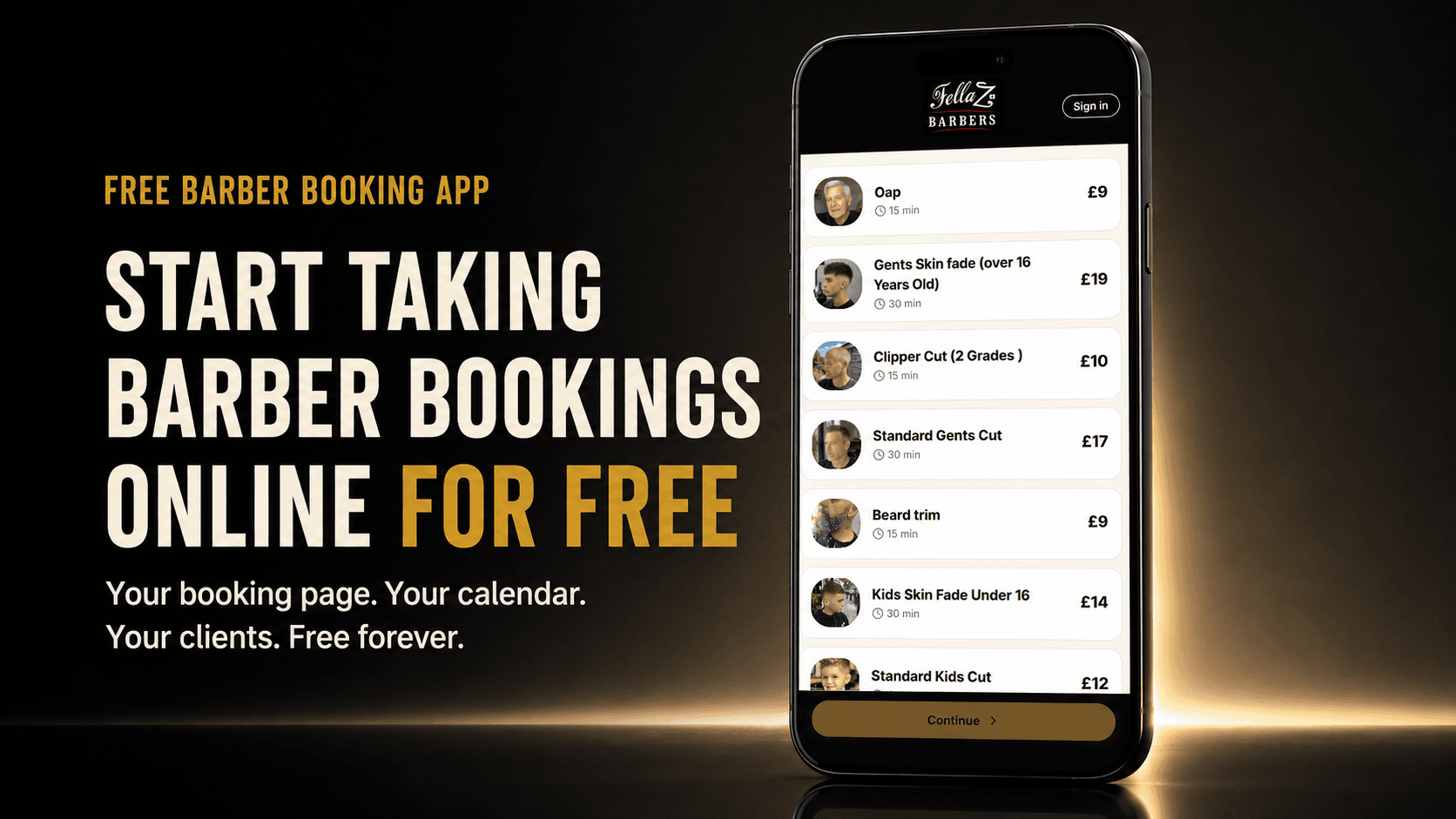 Free Barber Booking App